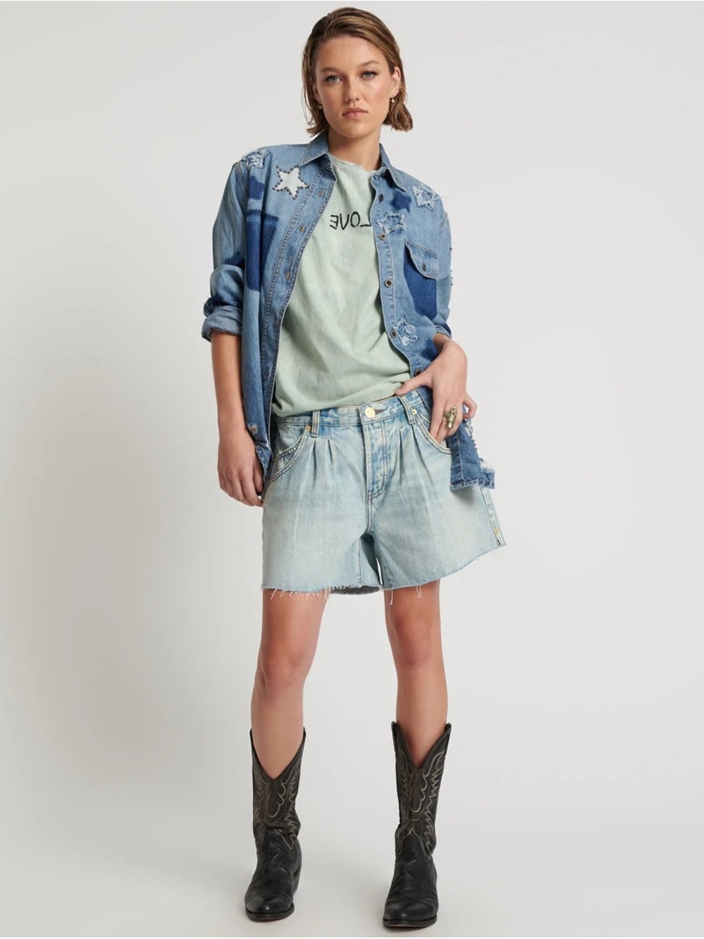OneTeaspoon Shaker Short Kansas Blue